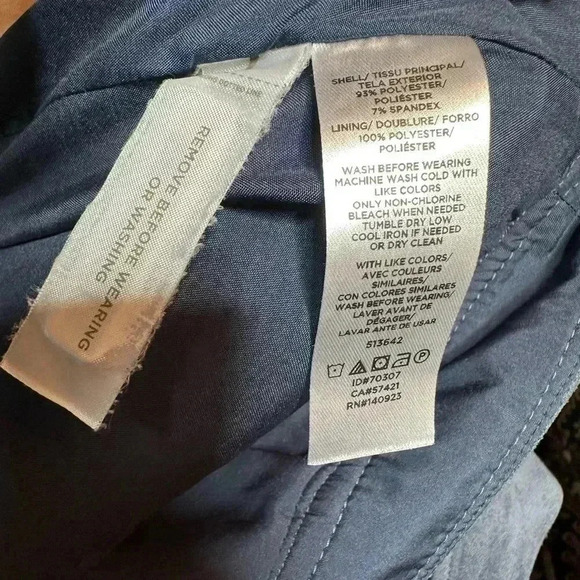 Loft Faux Suede Navy Size 6P - Picture 6 of 6